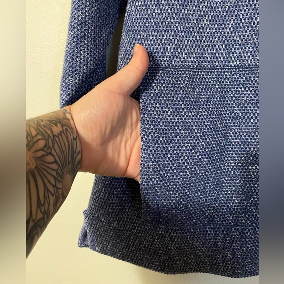 Pure Jill cuff neck pullover sweater 3 quarter length sleeve kangaroo pocket - Picture 2 of 8